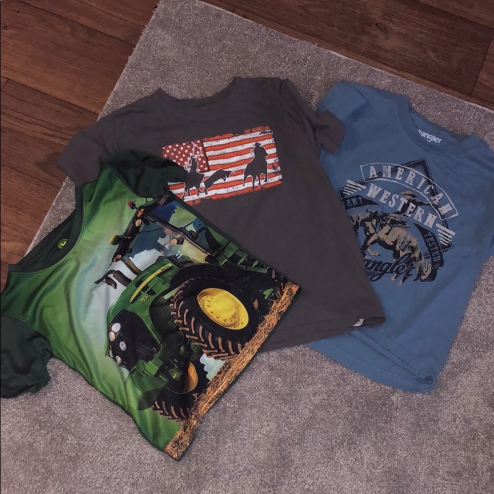 ❌❌SOLD❌❌Boys Cowboy T-Shirt Bundle (Small)
